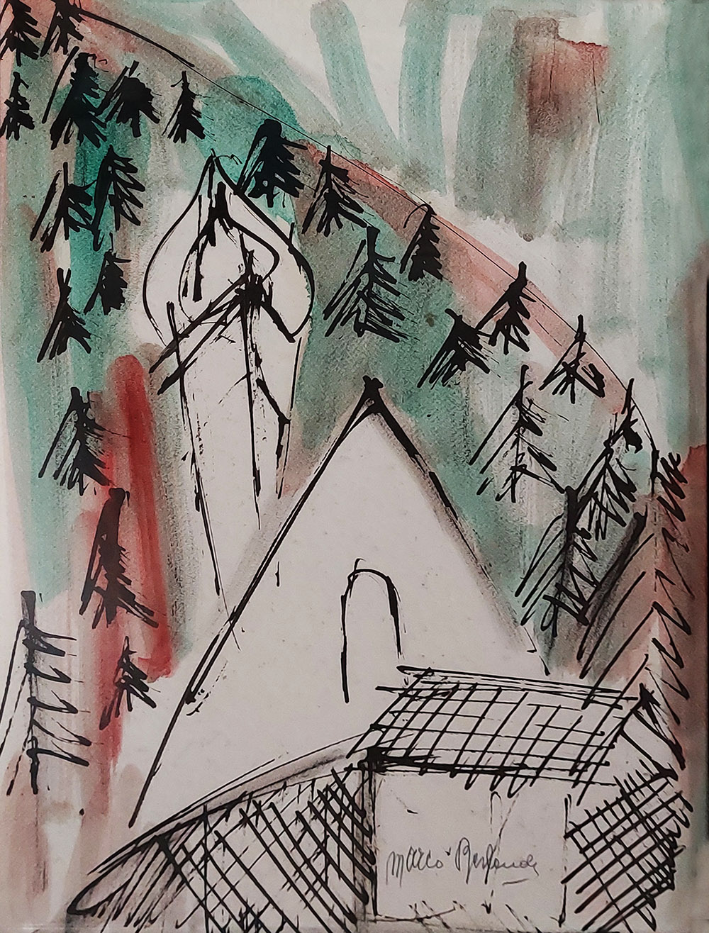 Marco Berlanda (1932-2022) — Chiesa di montagna | Aste Dolomia