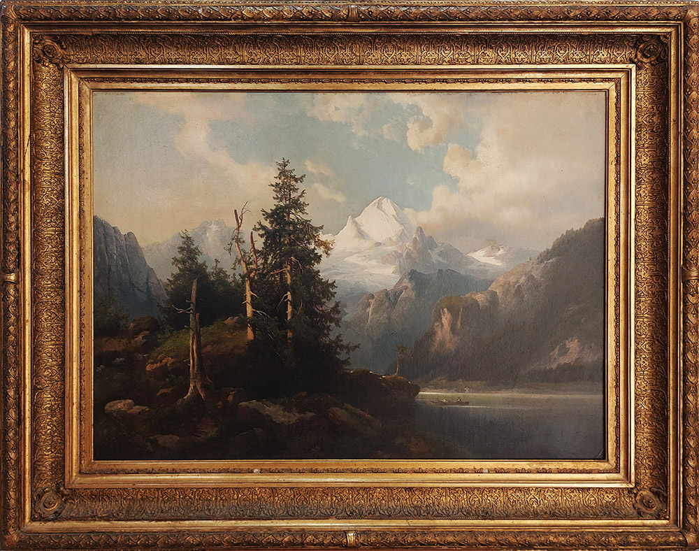 Scuola lombarda del secolo XIX — Paesaggio alpino | Aste Dolomia