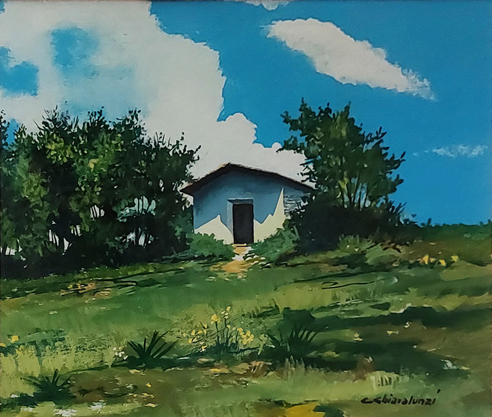 Carlo Chiaralunzi (1912-1989) — Paesaggio trentino - Estate in montagna | Aste Dolomia
