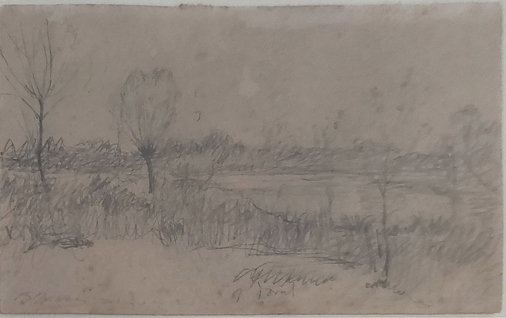 Bartolomeo Bezzi (1851-1923) — Paesaggio invernale con lago | Aste Dolomia