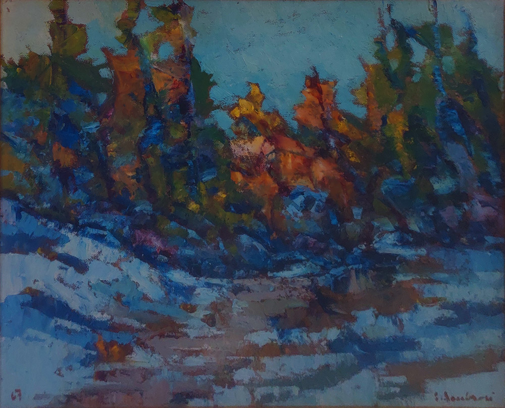 Elmo Ambrosi (1910-1992) — Autunno nevoso | Aste Dolomia